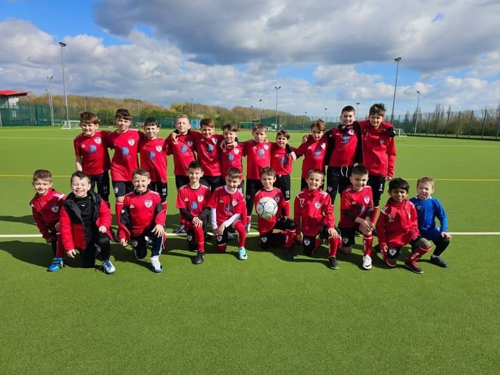 FC Alpha Academy children in the kit sponsored by DS ART LTD